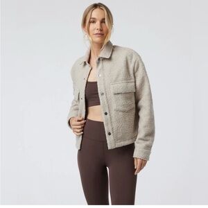 Vuori Cream Teddy Jacket